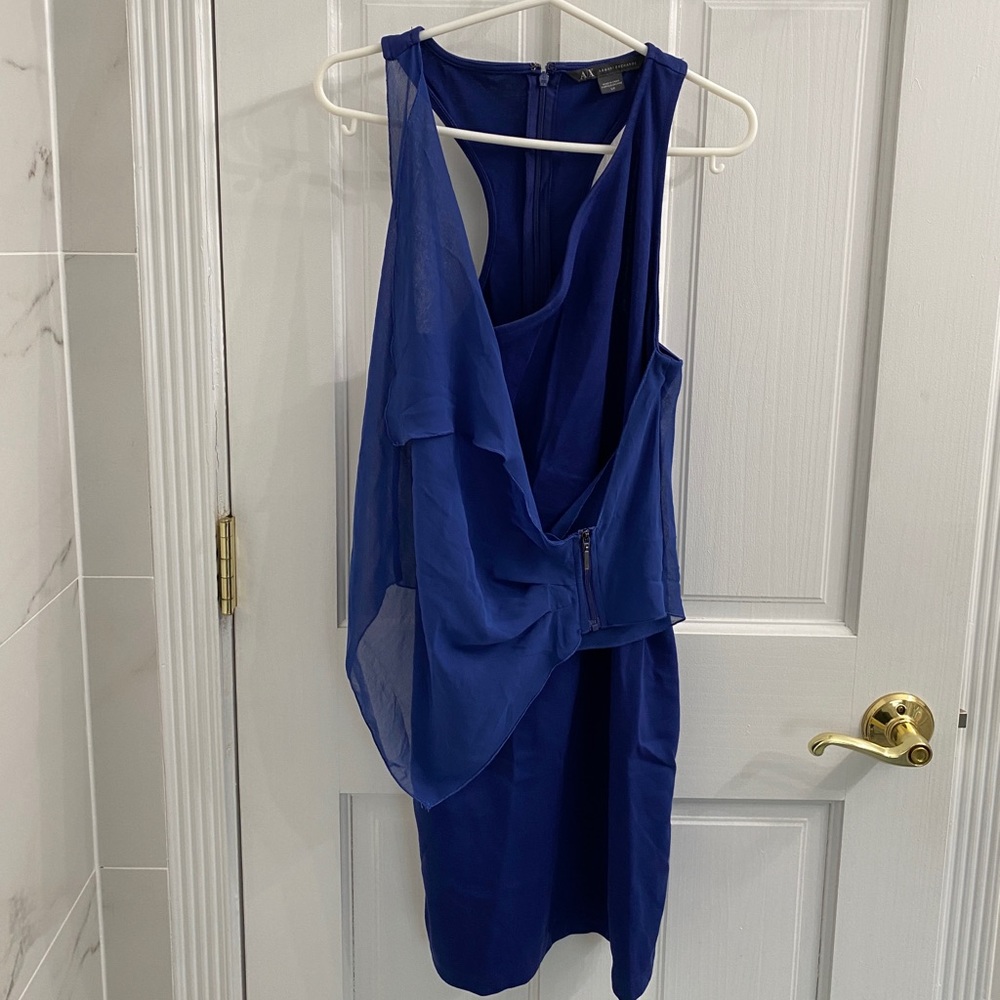 Armani Exchange Blue Mini Dress
